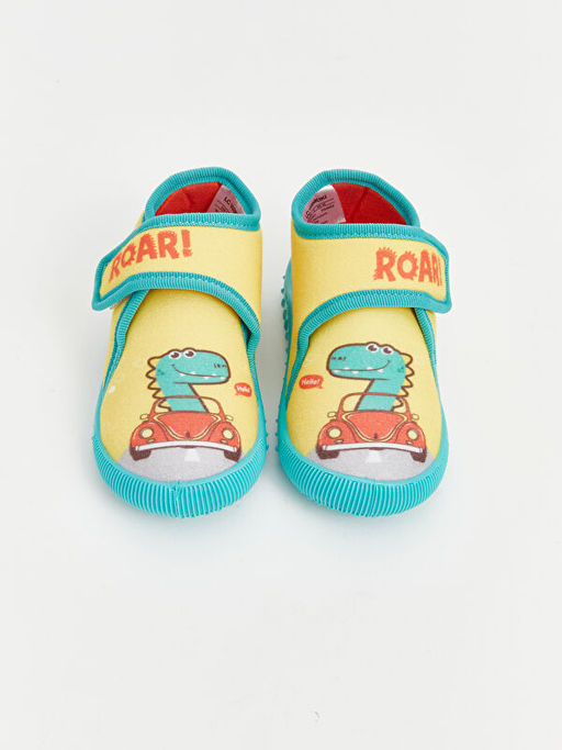 Bask?l? C?rt C?rtl? Erkek Bebek Panduf