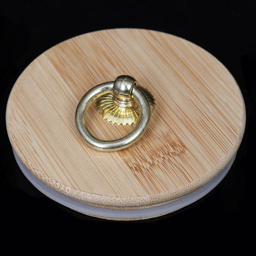 Банка для сыпучих бамбуковая крышка рифленая 500 мл 90/100 мм /LCSC4103 /уп120/ - ГалеонТрейд фото 9