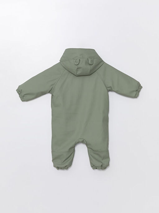 Kap??onlu Uzun Kollu Basic Erkek Bebek Astronot Mont - Waikiki фото 3