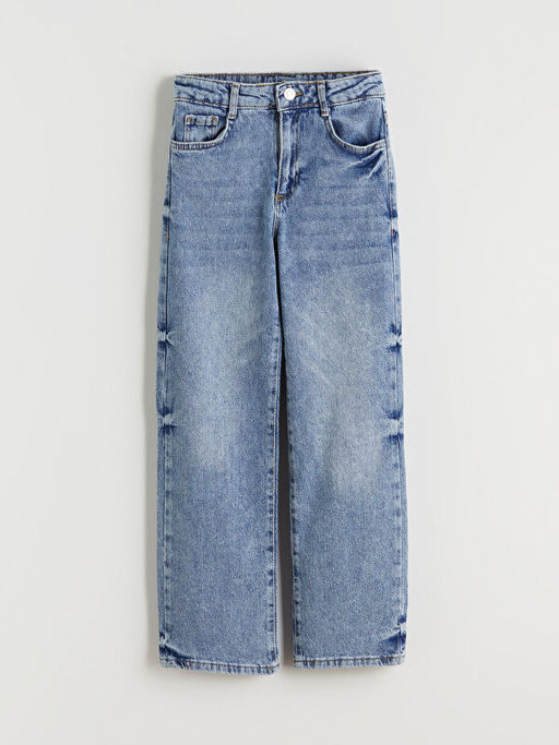 Straight Fit K?z ?ocuk Jean Pantolon