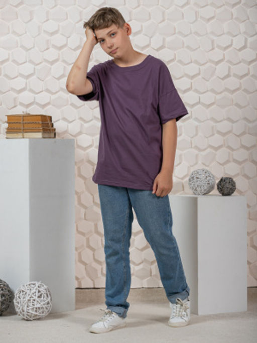 Футболка "Лето" баклажан