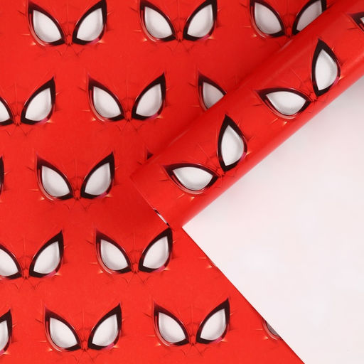 Цена за 10 шт. Бумага упаковочная глянцевая, Человек паук, 70×100 см