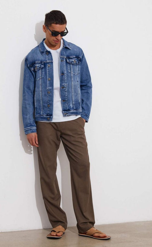 Куртка джинсовая мужская F311-1296 синяя