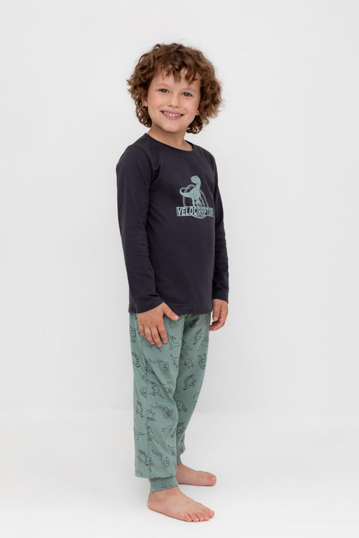 Crockid _ К 1606/графит,дино друзья пижама дет  фото 4