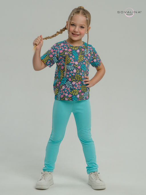 Костюм Мун розовые колокольчики-мятный - Sovalina фото 8