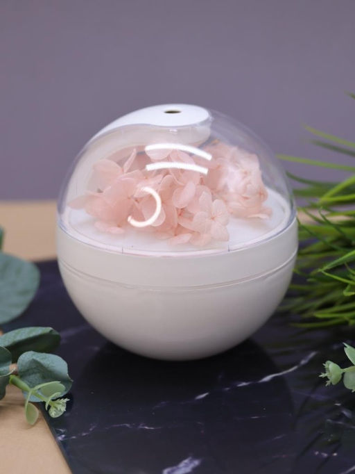 Настольный увлажнитель воздуха - ночник "Flower", peach, (портативный, USB)