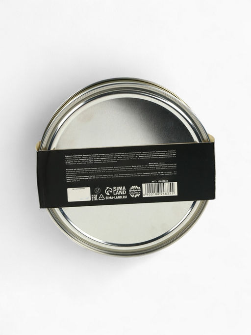 Подарочный новогодний набор в железной банке Черная икра : чай 50 г, монпансье 100 г, варенье 30 г, открытка