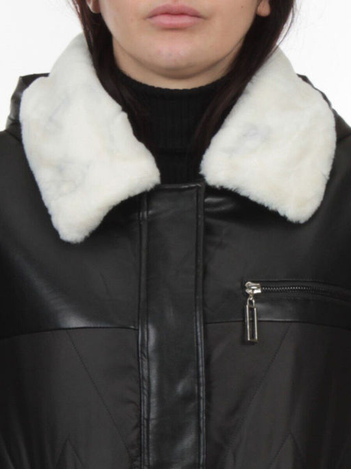 M24-096 BLACK Куртка демисезонная женская (100 гр. холлофайбер) - Fashion фото 4