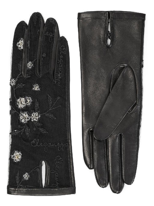 Перчатки женские б/п IS01005 black/gold - Eleganzza фото 3