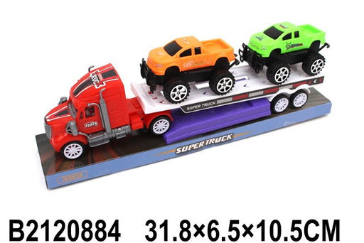 Автовоз инерц. + внедорожники 2шт. (2120884) в блистере 31,8*6,5*10,5см