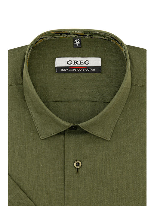 Сорочка мужская короткий рукав GREG 430/201/FLAM/Z/2p