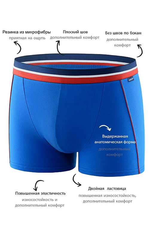 Мужские трусы BB107 Голубой