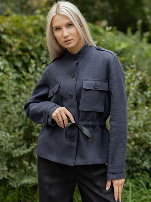 Жакет рубашка 100% лен