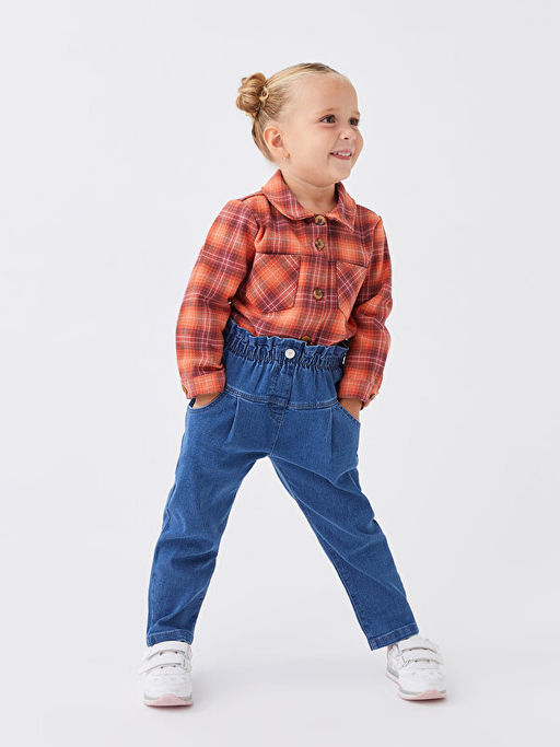 Beli Lastikli Basic K?z Bebek Jean Pantolon - Waikiki фото 2