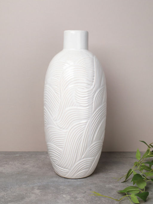 Ваза 40 см белая / WRF-192 /уп 4/в индивидуальной упаковке - Галеонтрейд фото 2