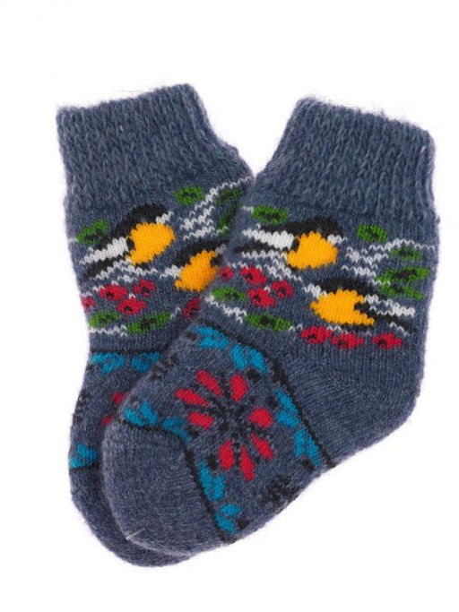 Носки детские "Синички с орнаментом" 6365-4
