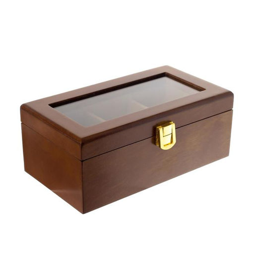 Шкатулка дерево 2 отделения под часы и бижутерию Стиль коричневая 10,5х7х19,2 см - Simaland фото 7