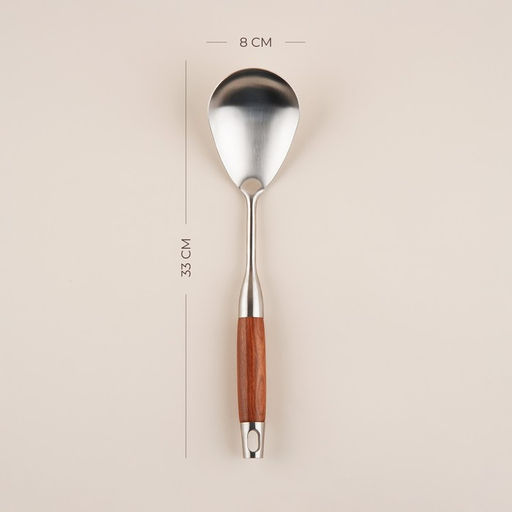 Ложка гарнирная SL Home «Рустик», 33×8 см, нержавеющая сталь, серебристая