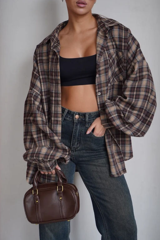 K12702 Рубашка OVER SIZE ТМ_РОЗОВЫЙ - Brand фото 13