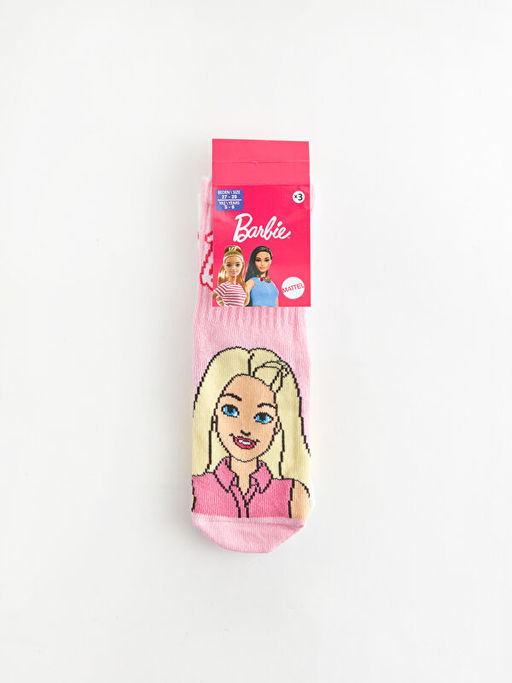Barbie Desenli K?z ?ocuk Soket ?orap 3l? - Waikiki фото 3