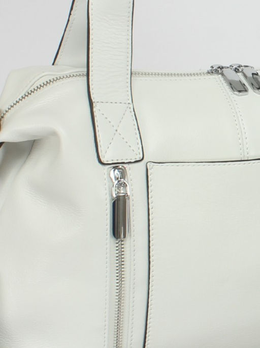 Сумка женская натуральная кожа GU 2033-6603, 1отд+карм/перег, плечевой ремень, белый SALE 253583 - Adelia фото 4