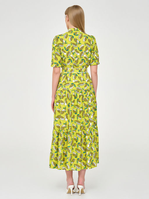 Платье ярусное из вискозы