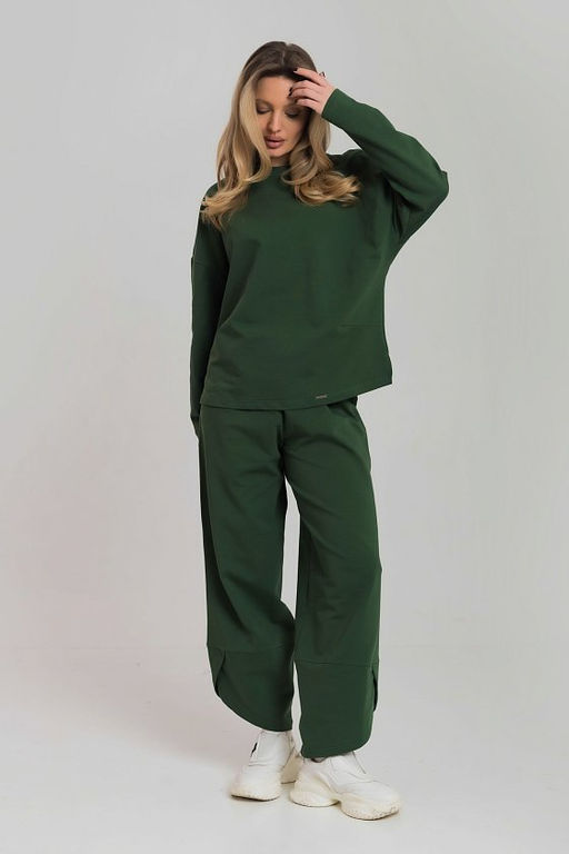 Костюм толстовка и брюки М326010х хаки - Елена фото 2