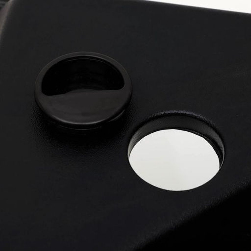 Аквариум "Дельта" угловой с крышкой, 25 литров, 34 х 34 х 31/37,5 см, чёрный