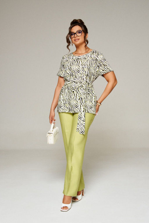 Костюм (Блуза, брюки 6321 салатовый)