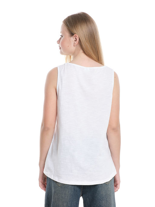 Футболка с принтом для девочки UD 5113 белый - Mini maxi фото 3