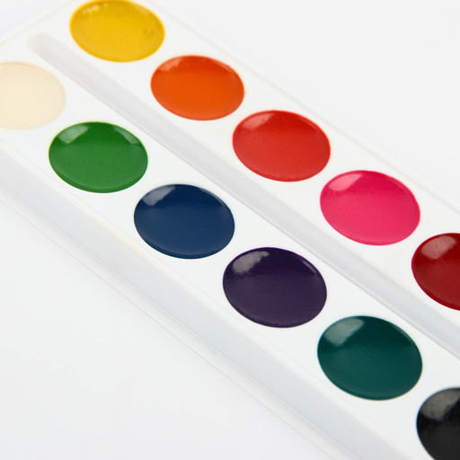 Акварель медовая Минни и единорог, 12 цветов, в картонной коробке, без кисти - Disney фото 3