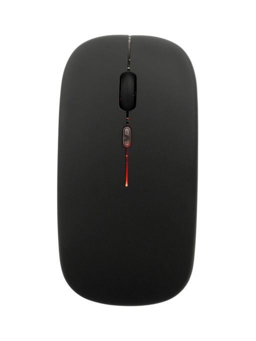 Мышь MB-2.4 беспроводная, оптическая, подсветка, 1600 dpi, USB+BT, чёрная