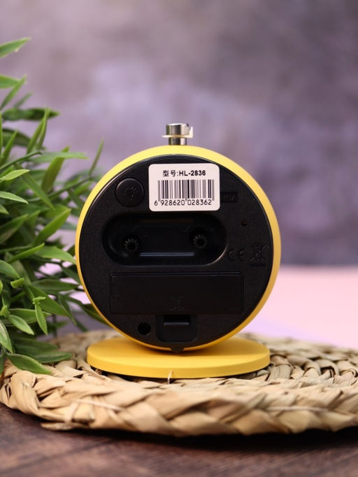 Часы-будильник Clock UFO, yellow (12х10,1 см)