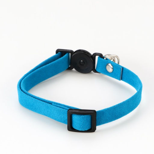 Ошейник кошачий мягкий с бубенчиком, 30 х 1 см, текстиль, голубой - Пижон фото 2