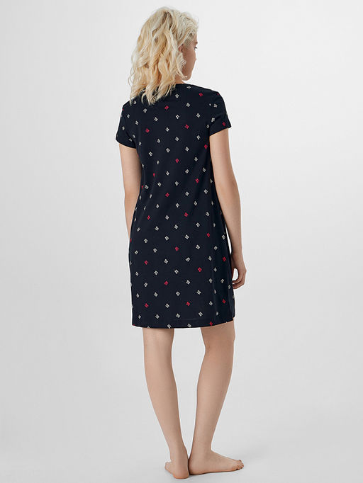 Сорочка ночная женская черная с надписью Love - Mark formelle фото 2