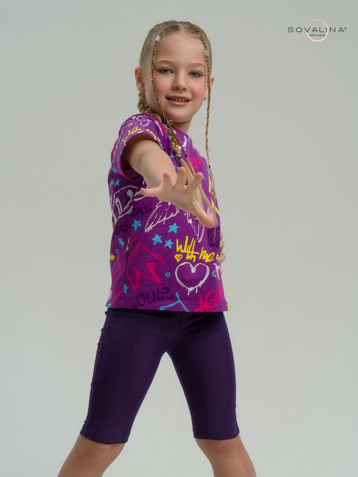 Костюм Актив граффити слива-фиолет - Sovalina фото 21