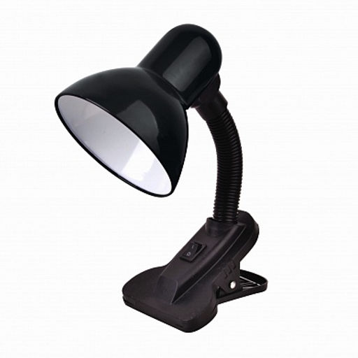 Светильник настольный LE TL-108 BLACK (Черный, E27, прищепка, пакет) (36) (10317120/250123/3015698/1