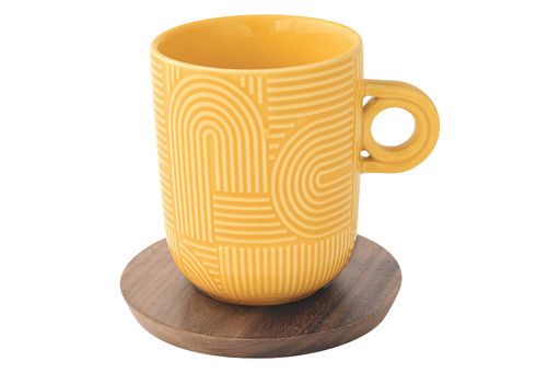 Набор кружек Радуга, красная, жёлтая, 0,35 л, 2 шт - Easy life фото 5