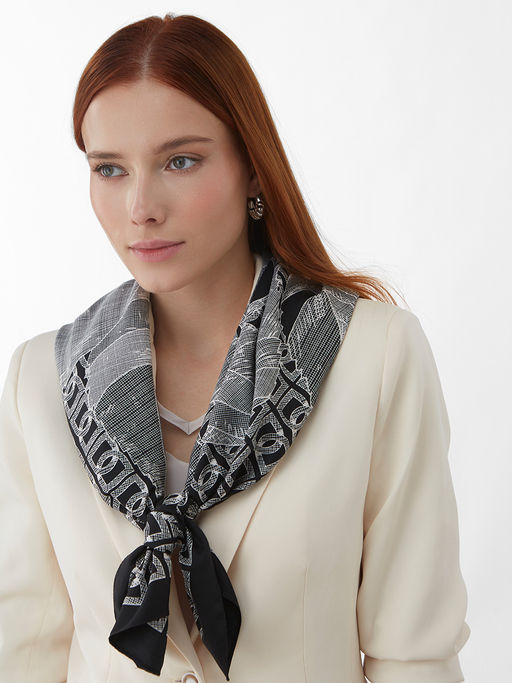 Большой, мягкий, тонкий и очень нежный платок с рисунком - Tantino фото 3