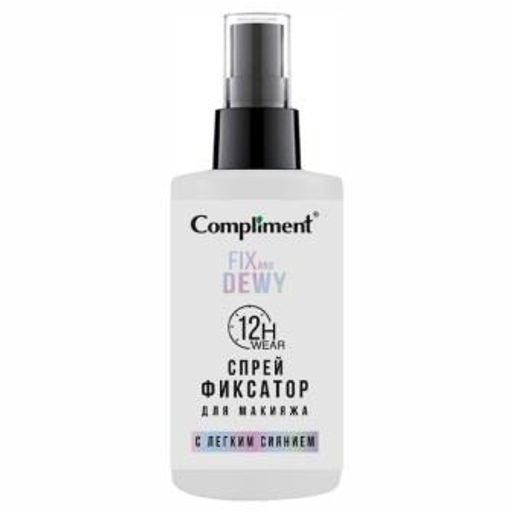 "Compliment" Спрей-фиксатор для макияжа лица, с эффект. легкого сияния (75мл).12 / 914154 /