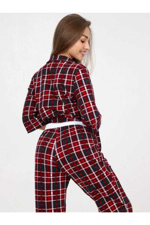 Пижама женская П-119.02 клетка - Хороший трикотаж фото 6