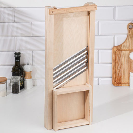 Шинковка для капусты с коробом, 57×22×4 см, дерево