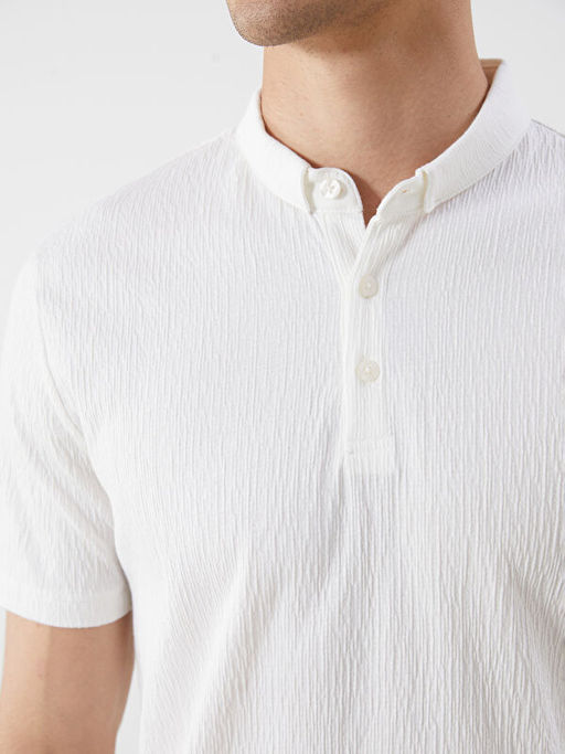 Polo Yaka Penye Erkek Ti??rt