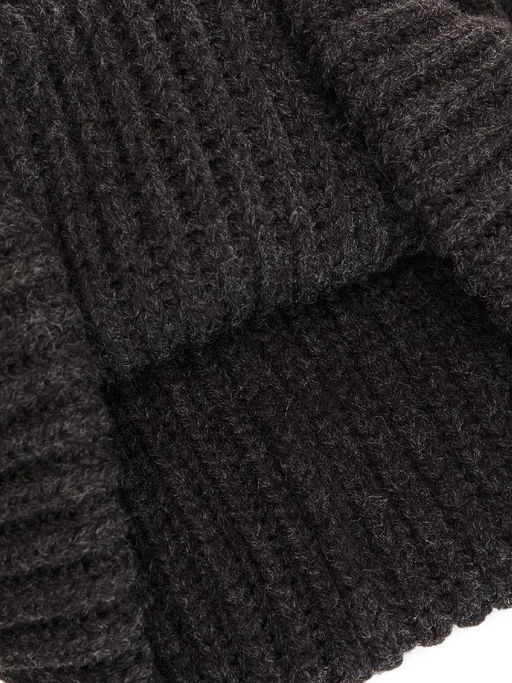 Шапка муж. шерсть+акр LB-A53125 d.grey/black - Labbra фото 4