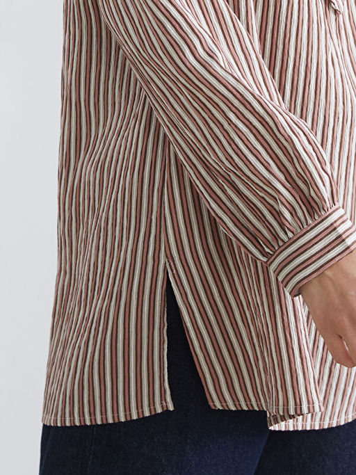 ?izgili Oversize Kad?n G?mlek Tunik