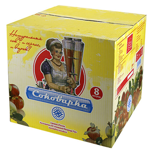 Соковарка алюминиевая 8л, д32см, h26,5см, s1,2-1,5см, матовая, глубокая крышка (Россия)