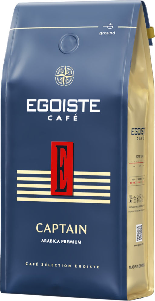 EGOISTE. Captain (молотый) 250 гр. мягкая упаковка