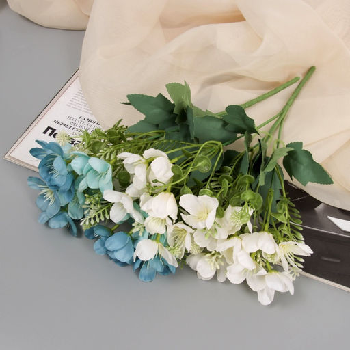 Букет искусственный Морозник элит с зеленью, 29 см, МИКС - Simaland фото 3