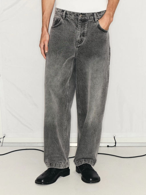 Джинсы baggy fit с эффектом стирки / Zarina  фото 3