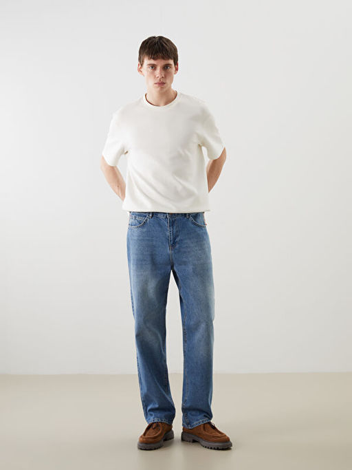 Loose Fit Erkek Jean Pantolon